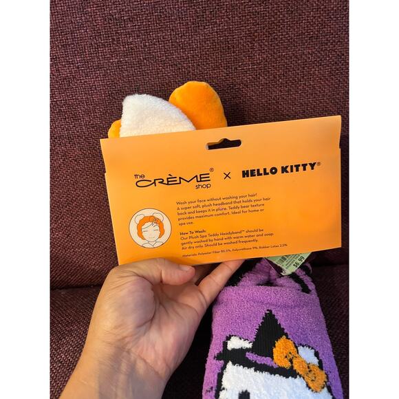 Hello Kitty Halloween Slipper Socks and Hello kitty headband - Picture 3 of 7